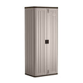 3-Shelf Resin Base Garage Cabinet Locker, Gray