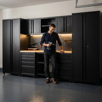 10-Piece Heavy Duty Steel Garage Cabinet System — Lifestyle