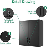 Garage Cabinet System Built for Complete Workshop Organization, 10-Piece Modular Set, Heavy Duty Steel
