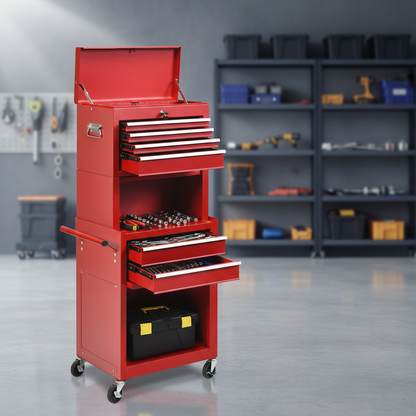 6 Drawers Tool Chest with Heightening Cabinet
